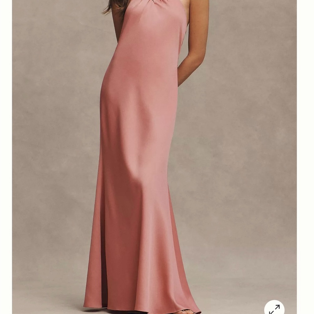 NWT Pink BHLDN Ruby Twist Halter Dress